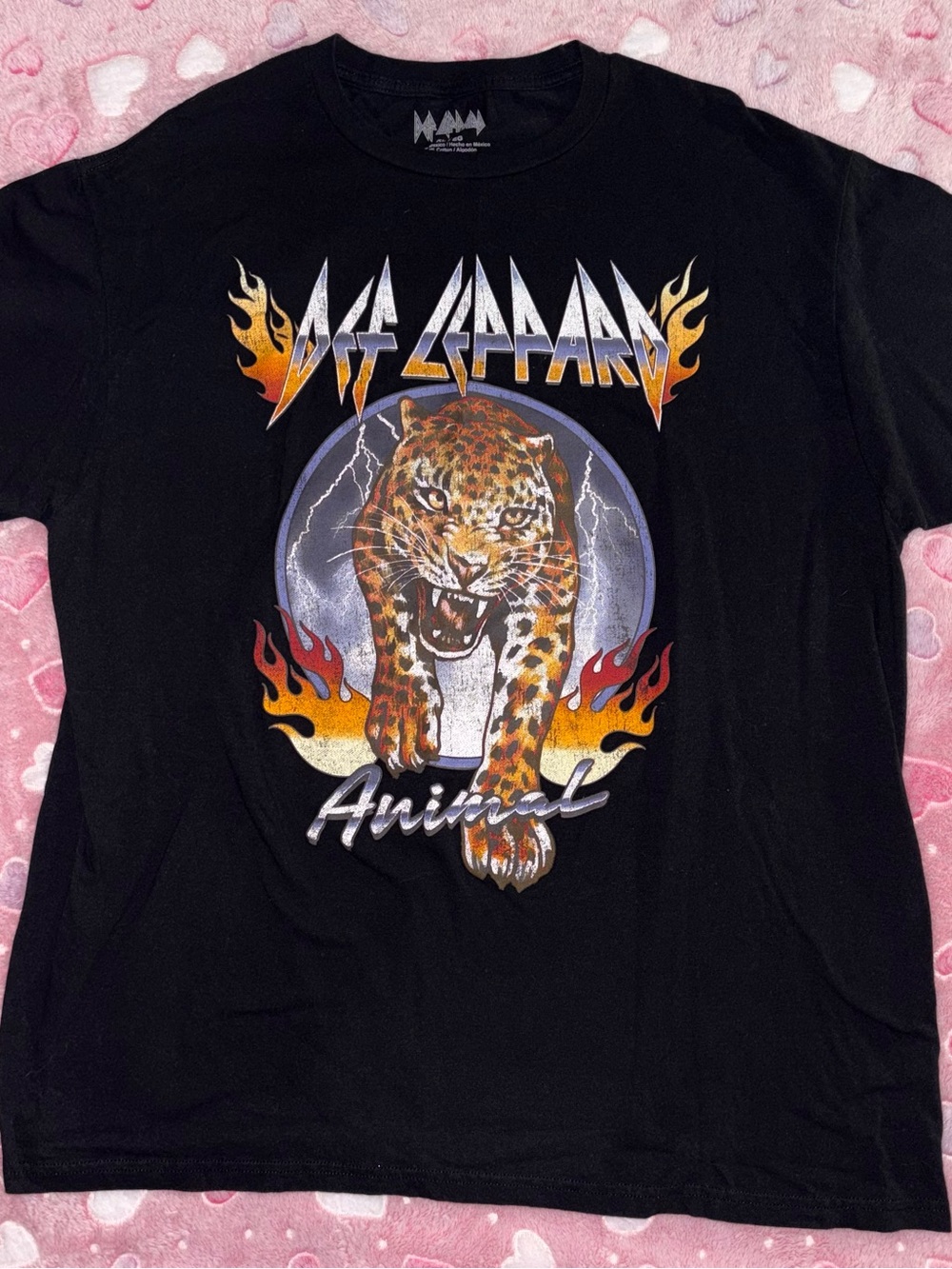 Def Leppard 'Animal' Black Graphic Tee